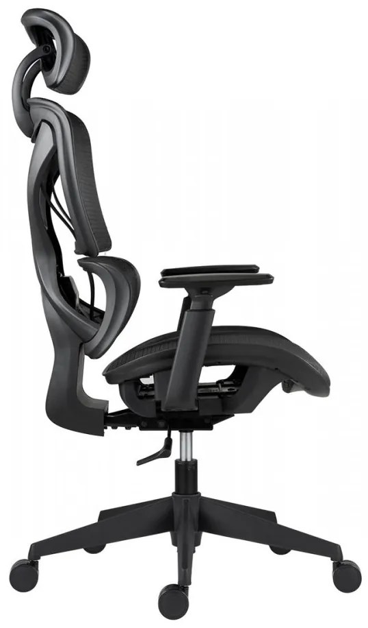 Kancelárska ergonomická stolička ESTER — sieť, čierna, nosnosť 130 kg