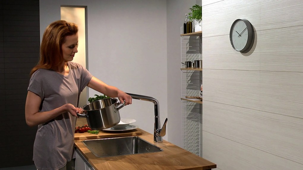 Hansgrohe Metris New, drezová batéria, Select, 1jet, chrómová, HAN-14883000