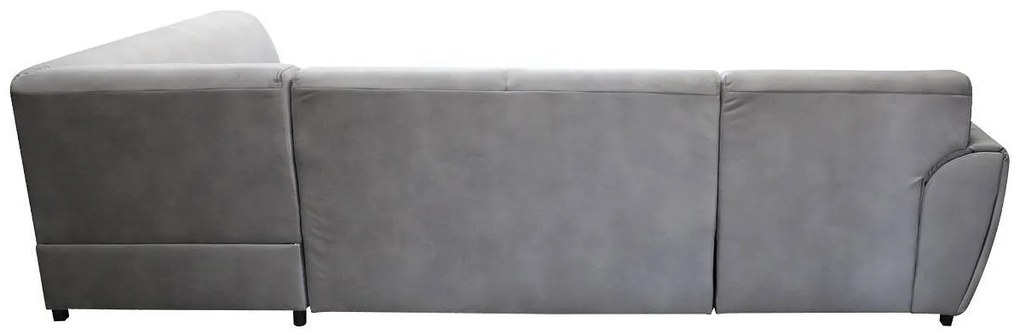 Rohová rozkladacia sedačka DOLORES LETTO P sivá