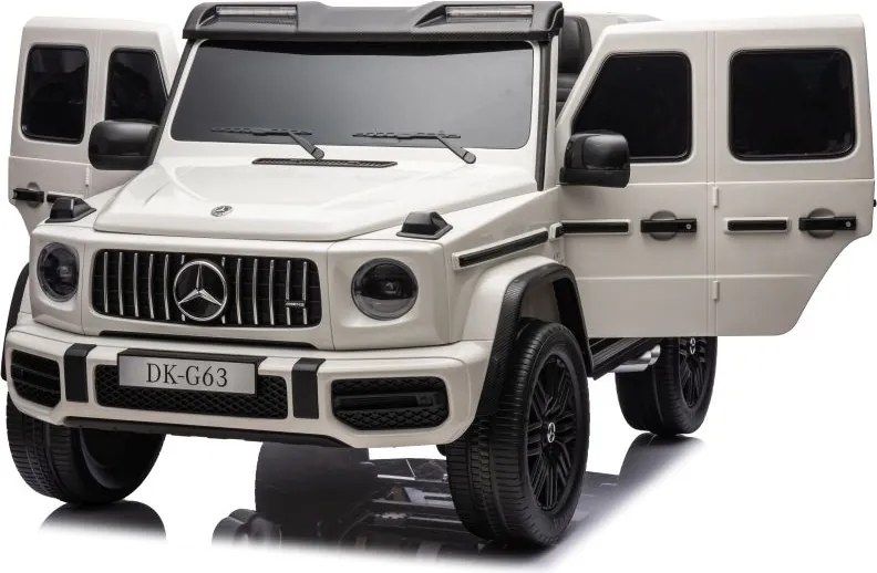 LEAN CARS Elektrické autíčko Mercedes G63 XXL biele 4x4 24V