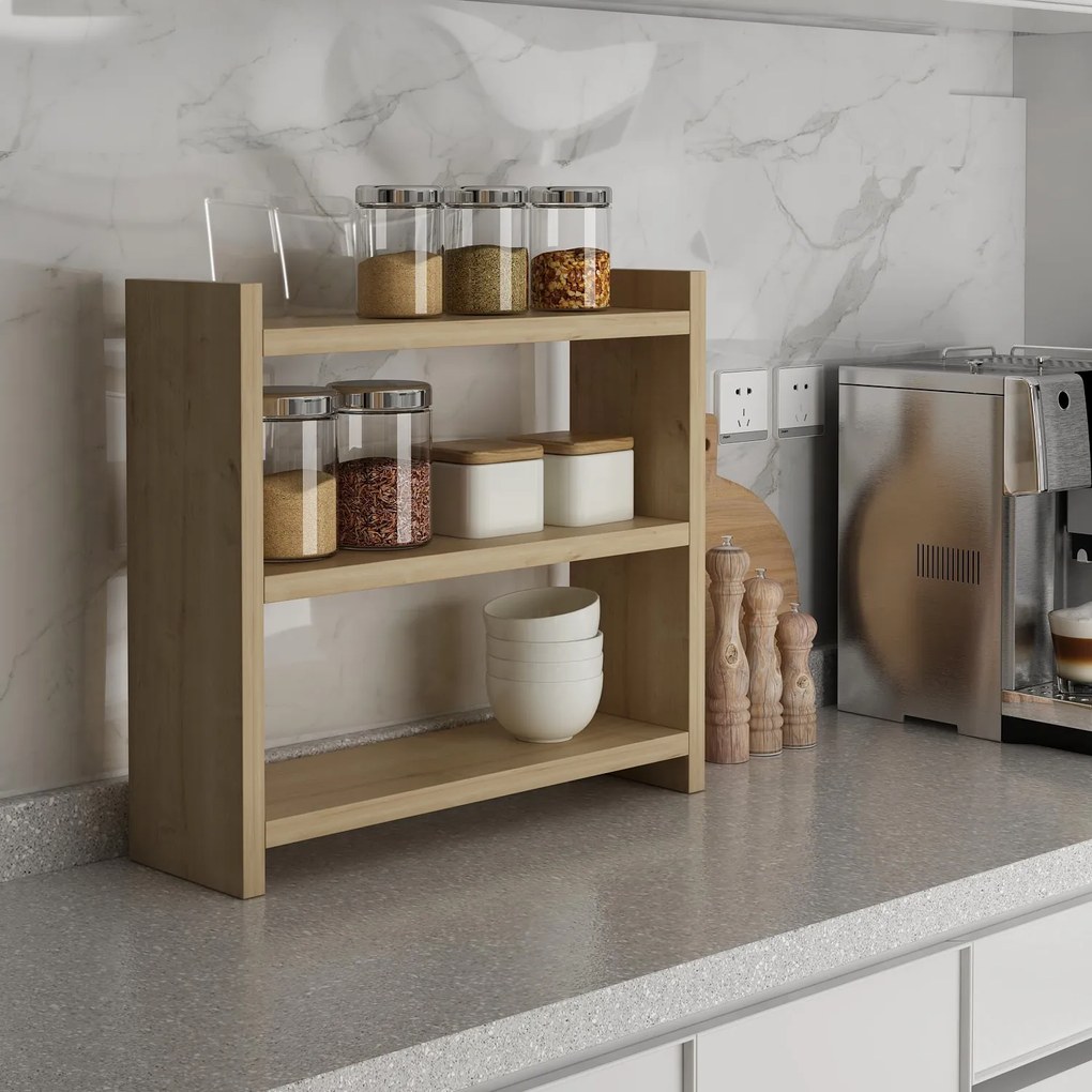 Kuchynská polica COSMIC dub safírový