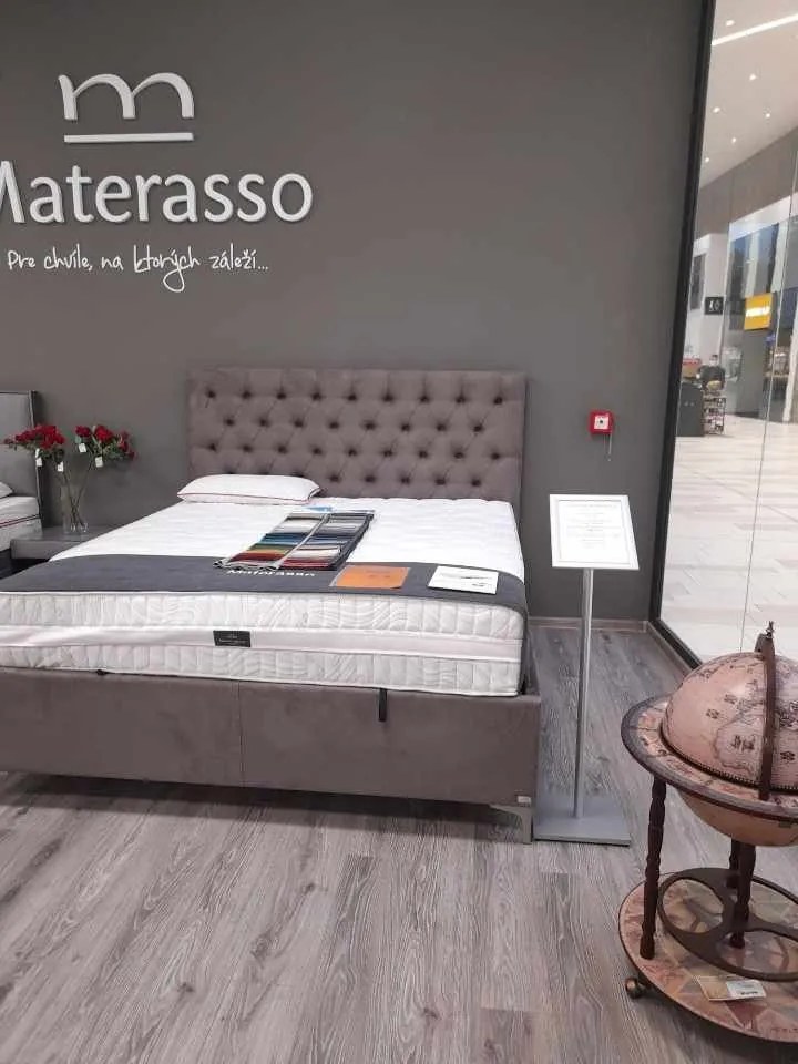 Materasso Posteľ Chesterfield, 160 x 200 cm, Kontinentálna posteľ, Cenová kategória "C"