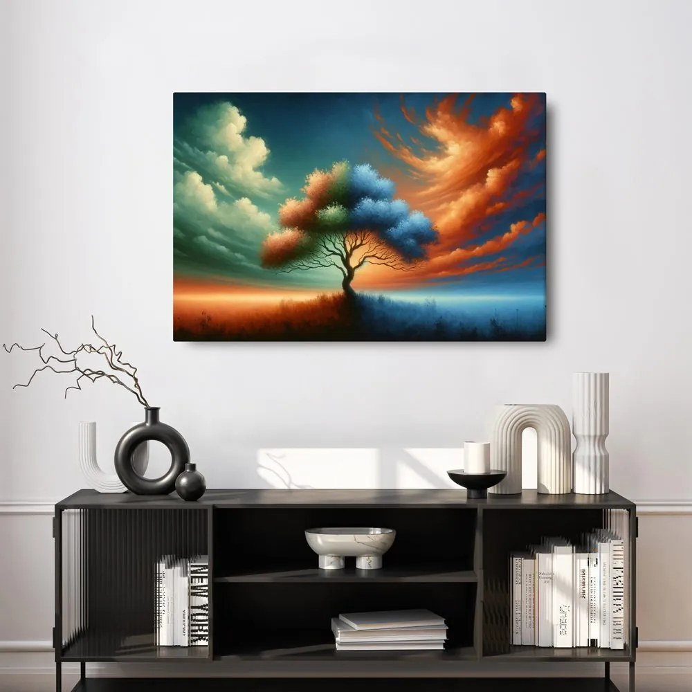 Obraz strom života vo farebnom víre