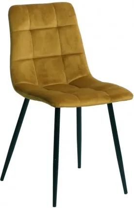 Jídelní židle MIDDELFART, hořčicová žlutá House Nordic 1001193