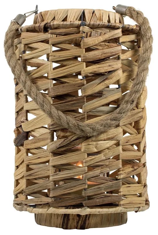 Pletená závesná lampáš Paz 29cm - 19 * 19 * 29cm