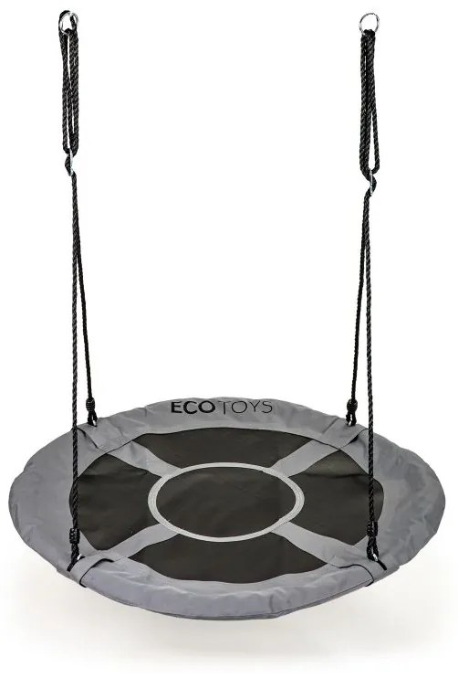 Záhradná hojdačka bocianie hniezdo 100 cm ECOTOYS sivá