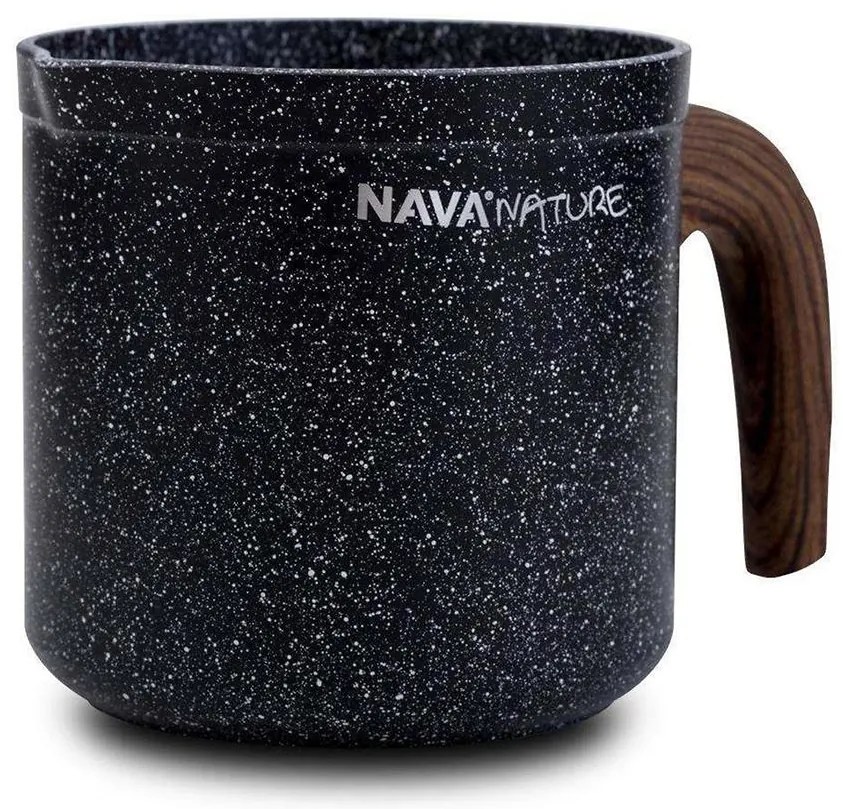 Hrniec na mlieko Alu Granit Nature 11cm