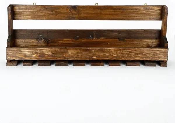 Nástenná polica 28x102 cm smrek hnedá