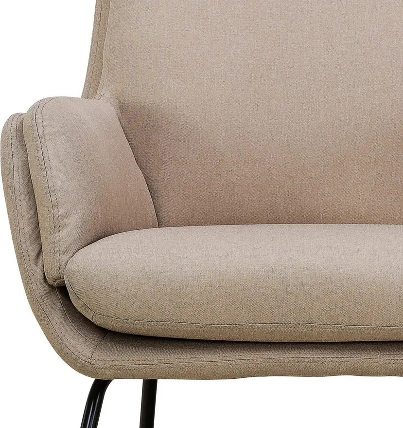 Hojdacie kreslo Lindberg, béžová látka