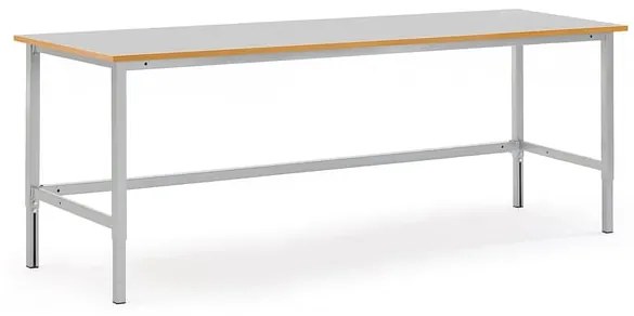 Dielenský stôl, 2000x800mm, šedá ESD stolová doska