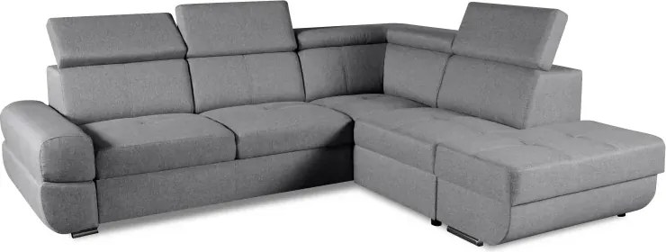 Sedacia súprava Logan, pravá, sivá (malmo 90)