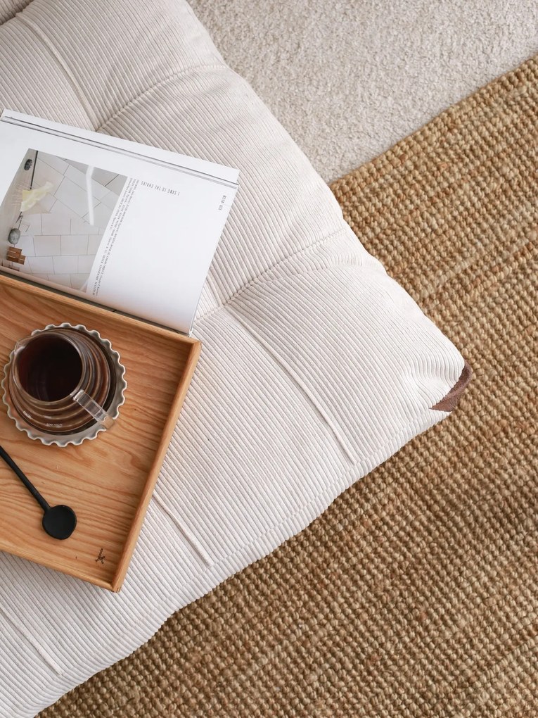 Dvojmiestna futónová rozkladacia pohovka Kadife biela