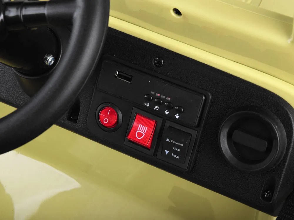 JOKOMISIADA Elektrické vojenské auto Willys na akumulátor na diaľkové ovládanie čierne PA0263