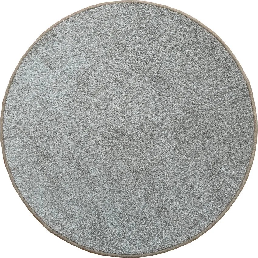 Vopi, Kusový koberec Capri svetlo béžový kruh, 67x67 (priemer) kruh, béžová, chodba / predsieň