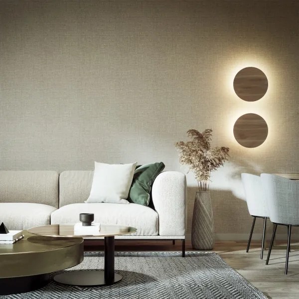 Nástenné svietidlo LUNA 4xG9/8W/230V pr. 40 cm hnedá