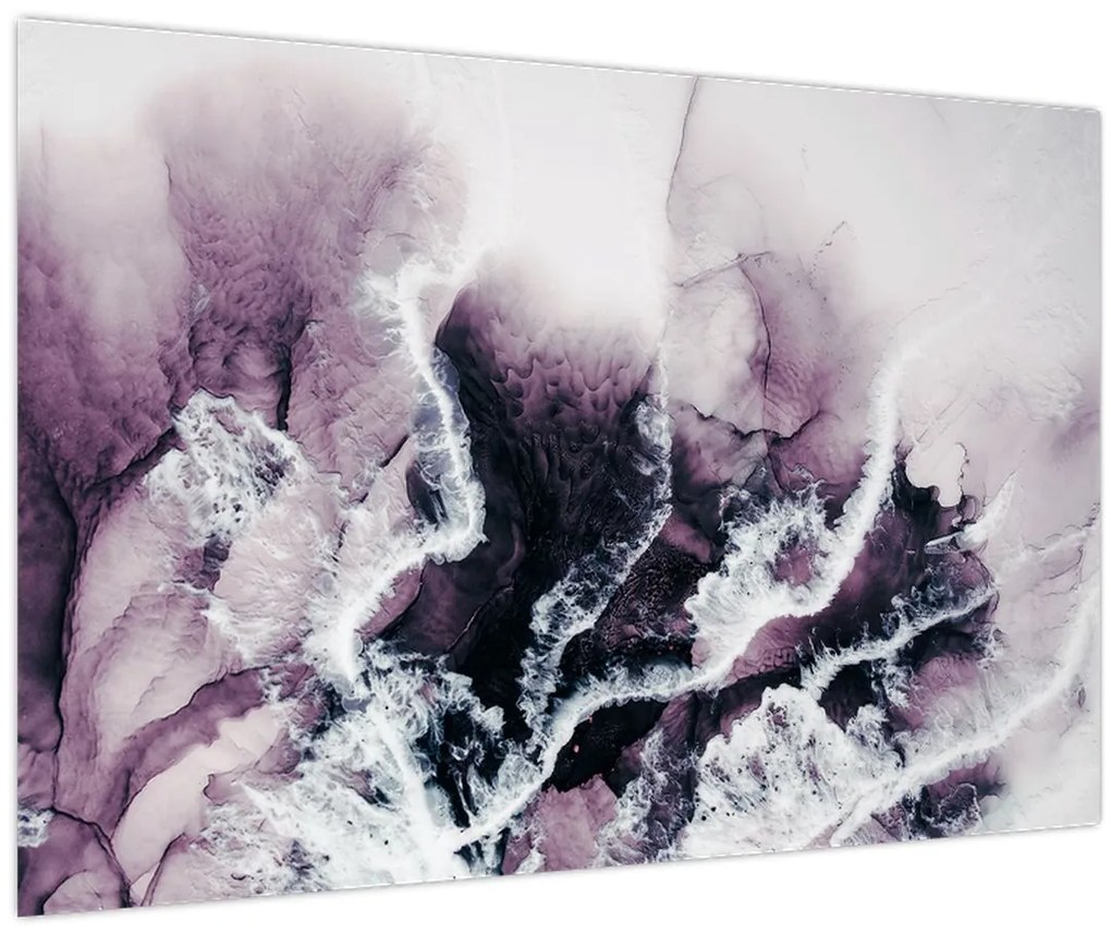 Obraz - Fialový mramor N⁰2 (90x60 cm)