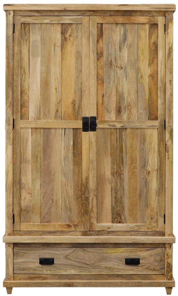 furniture-nabytek.cz - Drevená šatníková skriňa 120x60x200 z masívu mango
