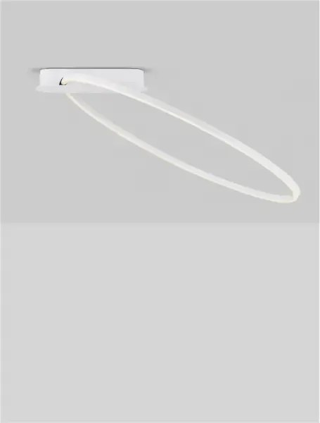 LED stmievateľné biele moderné stropné svietidlo Kiklos