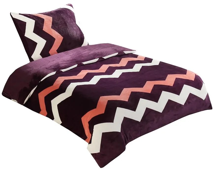 Posteľná  bielizeň  70x90/140x200  Vanda  Fiolet