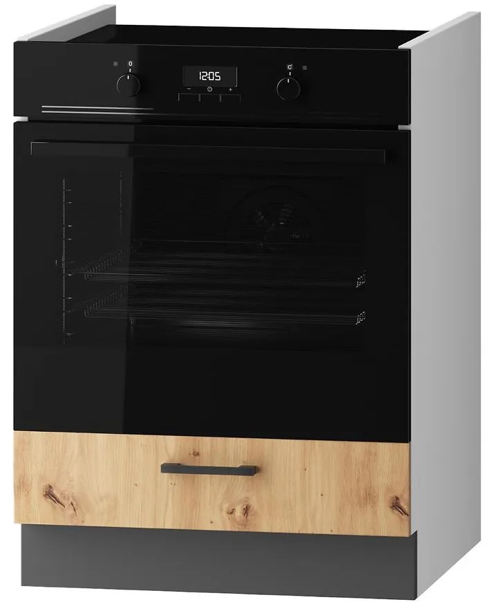 Skrinka do kuchyne Clara DK60 sivý grafit/artisan