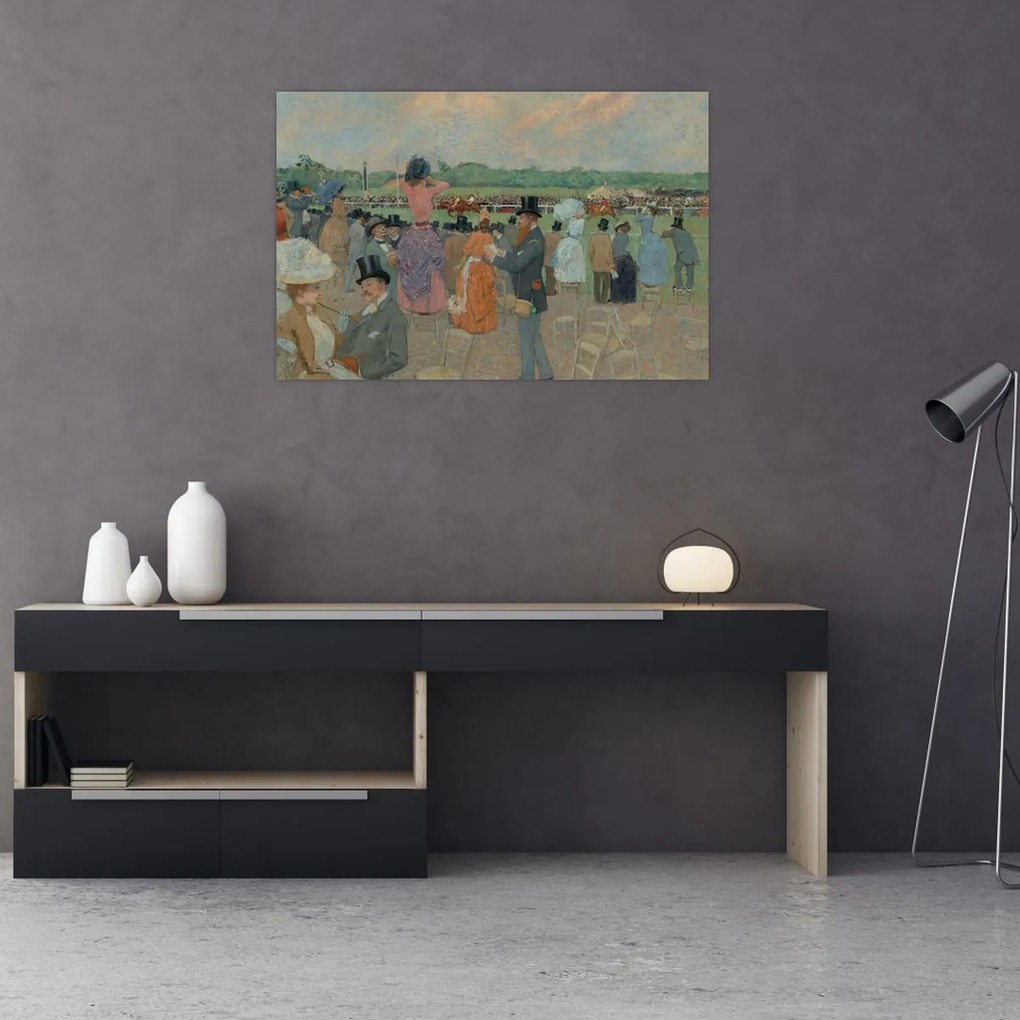 Obraz - Jean-Louis Forain, The Races at Longchamp, reprodukcia (90x60 cm)