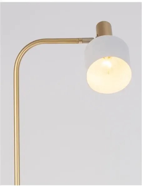 Retro stojaca lampa Paz biele