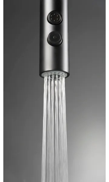 Deante BQO_N72M - Drezová batéria s vyťahovacou sprškou OLFATO čierna