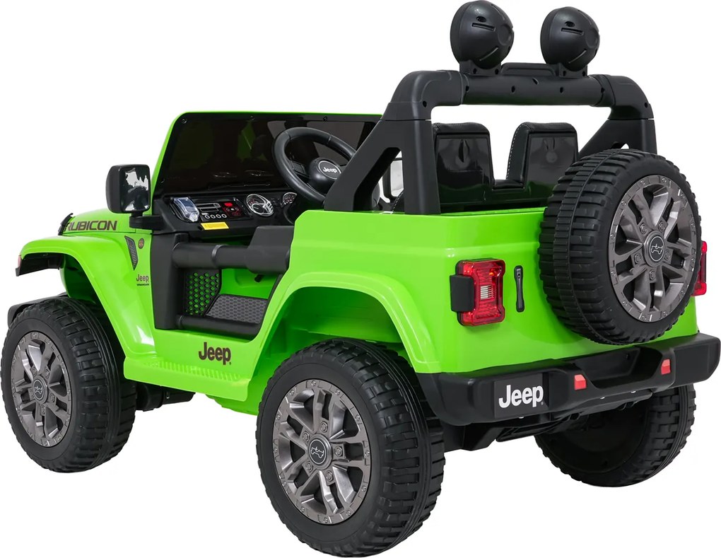 Ramiz Jeep Wrangler Rubicon LIFT elektrické autíčko pre deti zelené