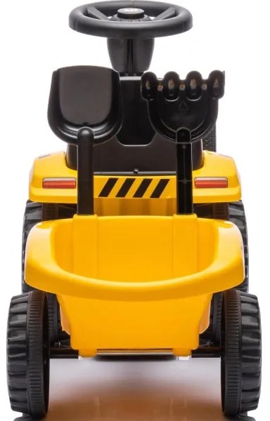 Odrážadlo traktor CAT 2xAA žltá/čierna