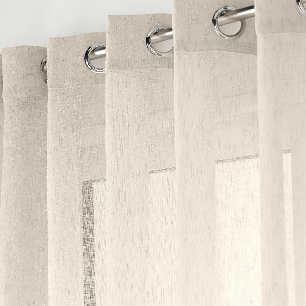 Záclona v prírodnej farbe 400x240 cm Carlin – douceur d'intérieur