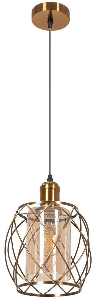 Toolight, stropné svietidlo 1xE27 APP1129-1CP, zlatá, OSW-40104