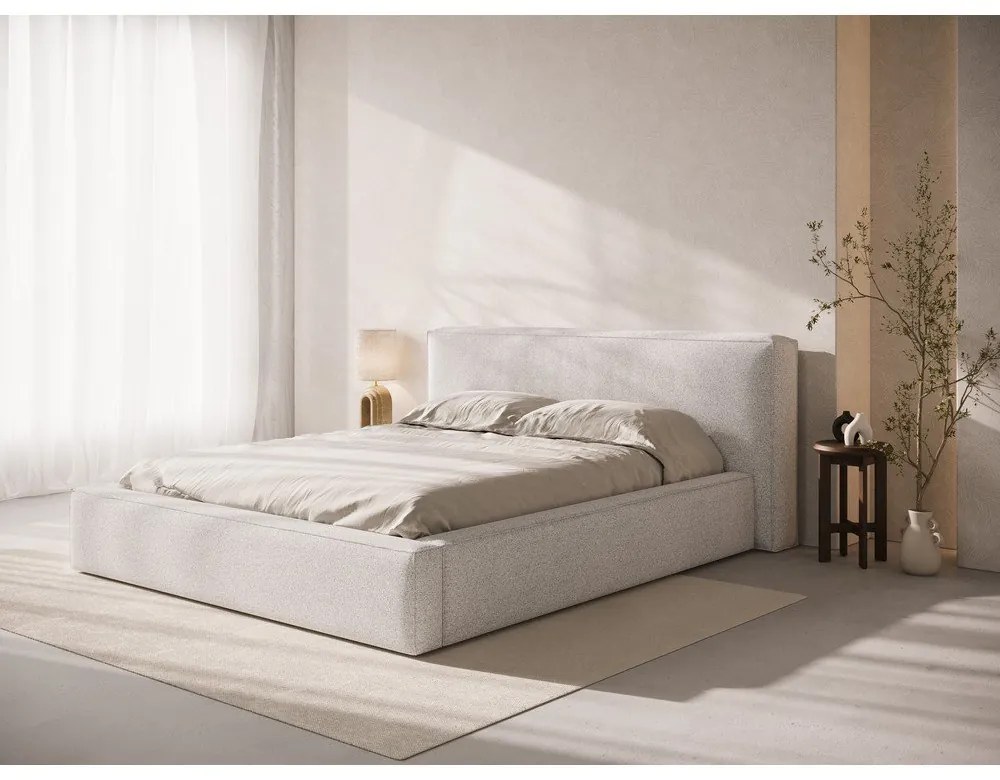 Svetlosivé čalúnené čelo postele 209x100 cm Olivia – Micadoni