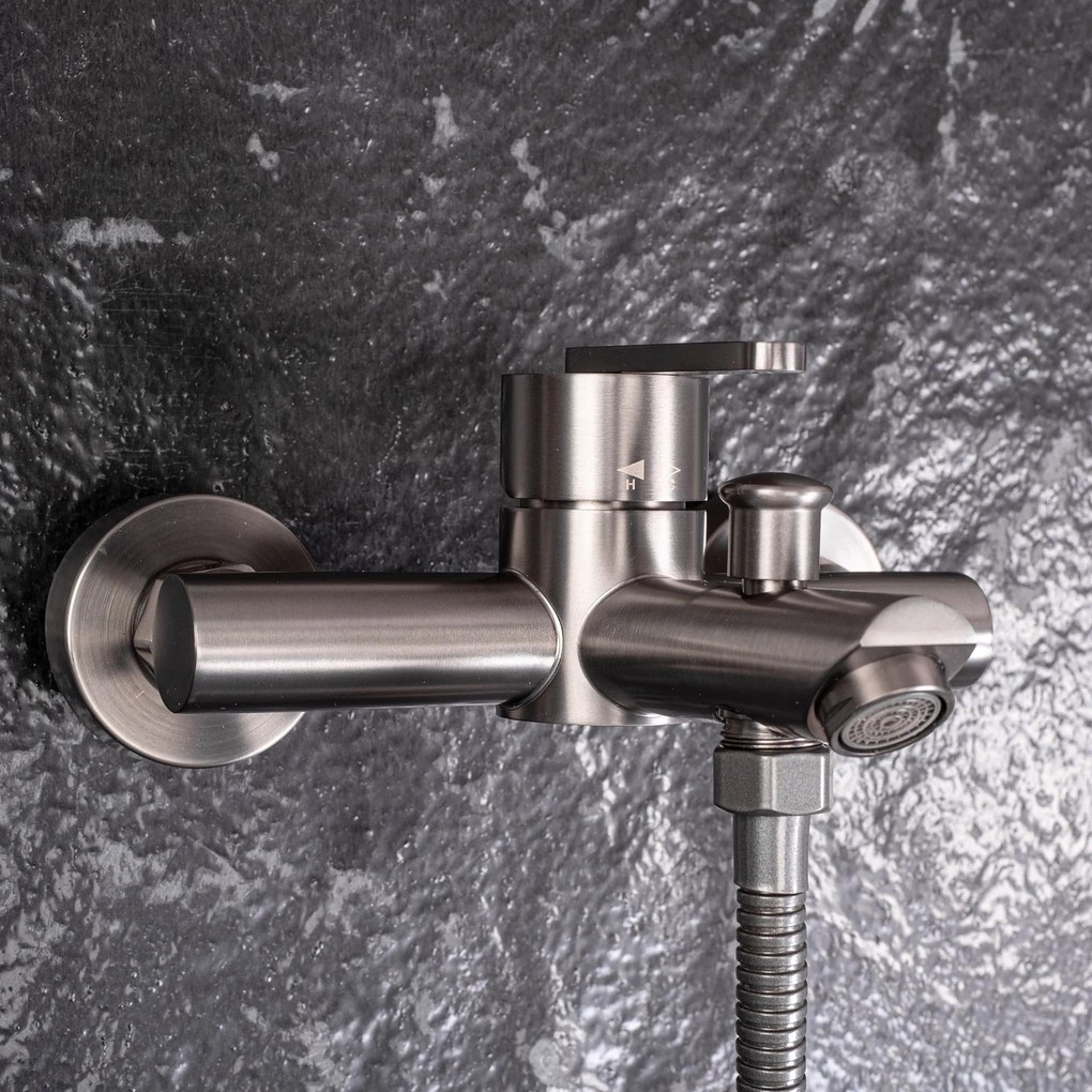 Rea Ontario, vaňová batéria s ručnou sprchovou súpravou, grafitová, REA-B5515