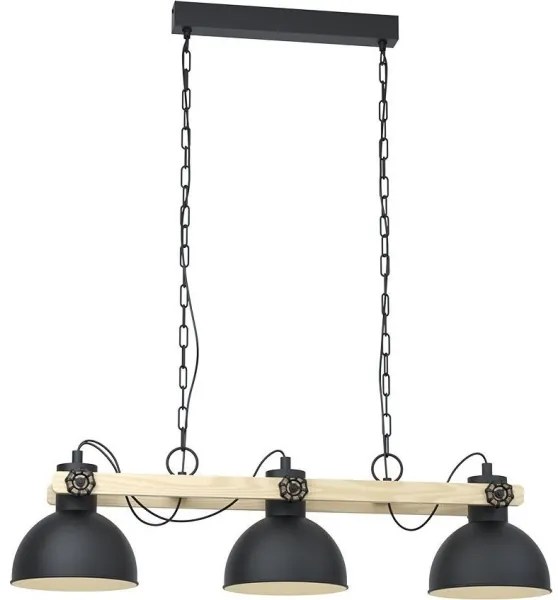 Eglo 79896 - Luster na reťazi LUBENHAM 3xE27/28W/230V