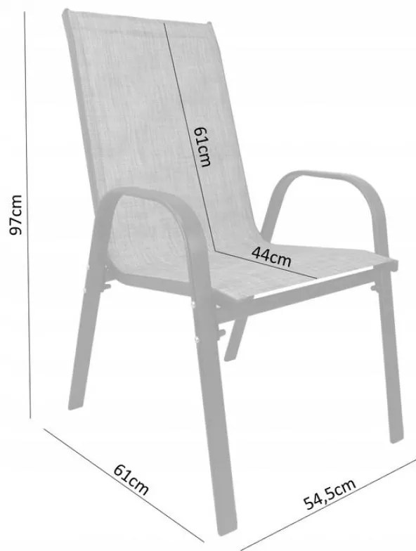 Set záhradného nábytku Gota čierny
