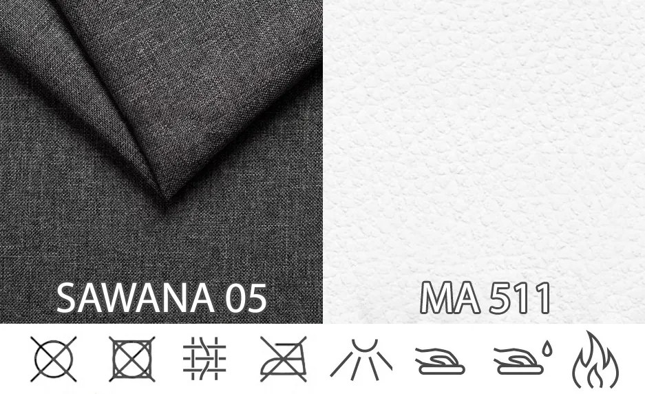 Rohová sedačka U Marlon (sivá + biela) (P). Akcia -20%. Vlastná spoľahlivá doprava až k Vám domov. 616142