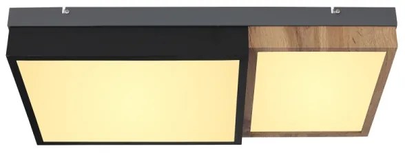 Globo 67286-30 - LED stropné svietidlo GUNDI LED/30W/230V hnedá/čierna