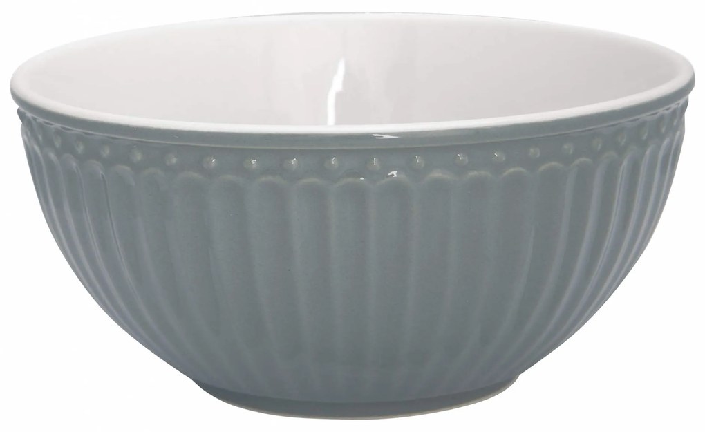GREEN GATE Keramická miska Alice Stone Grey 450 ml