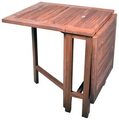 Divero 1593 Záhradný skladací stôl z teakového dreva