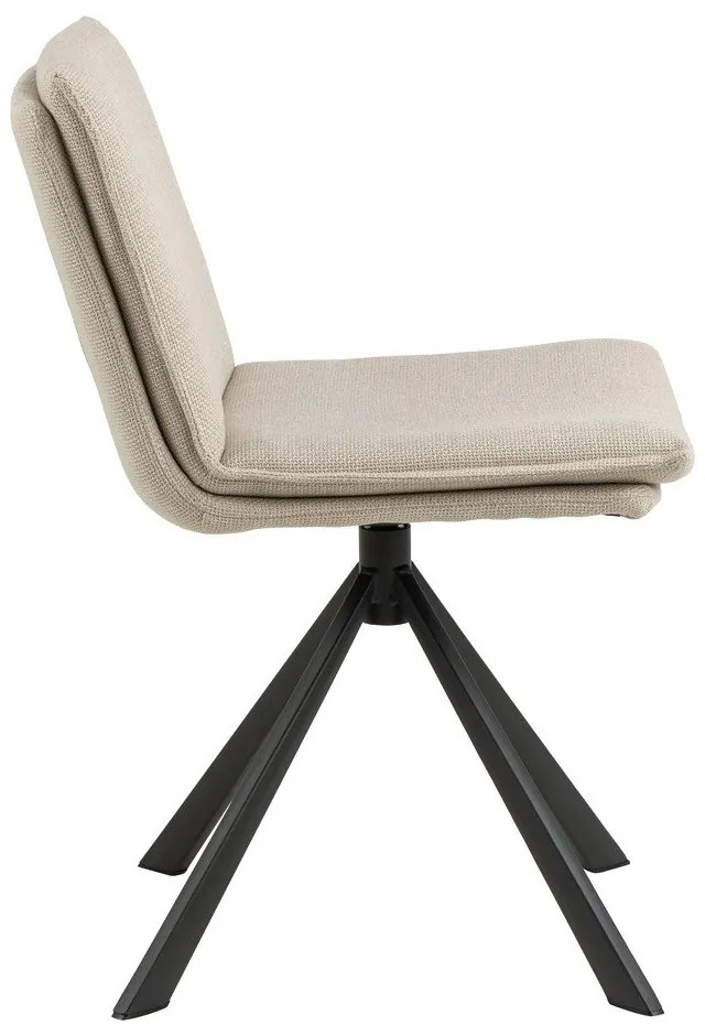 Krémovobiela jedálenská stolička Flynn – Actona