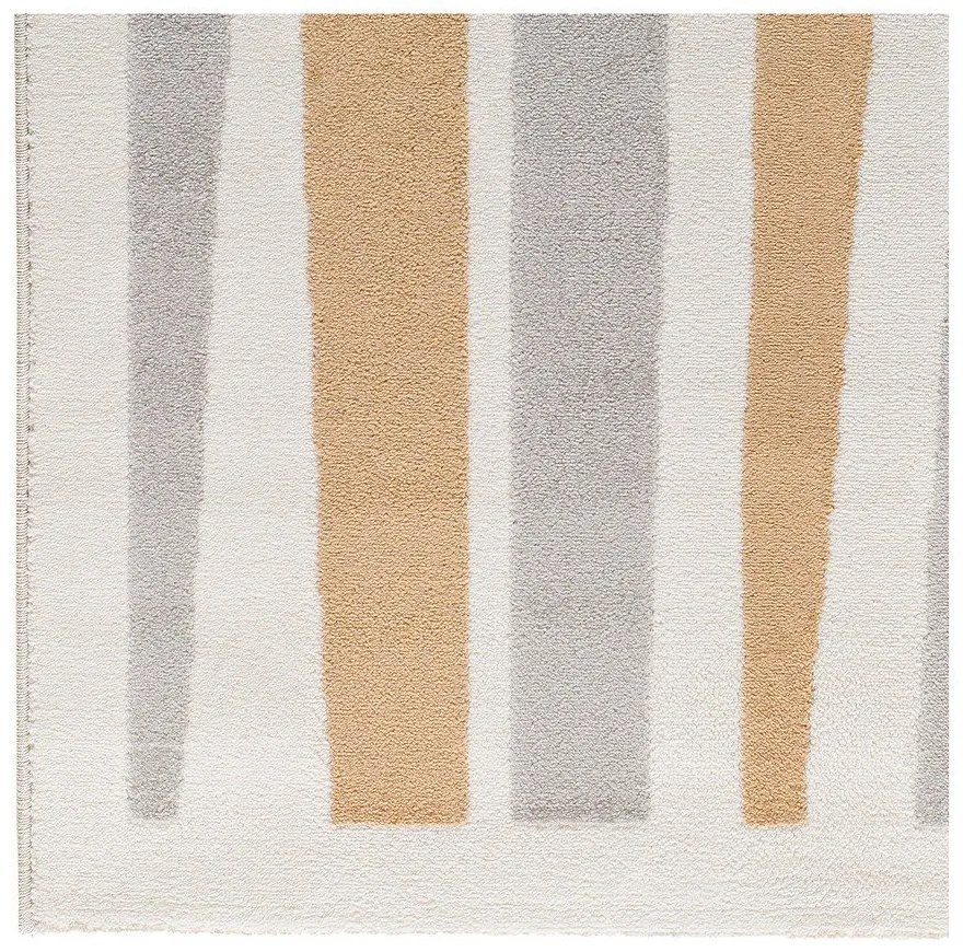 Koberec vo svetlosivej a krémovej farbe 80x150 cm Flora – Universal