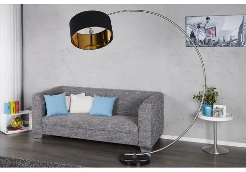 Stojaca lampa 5758 Polkruh Čierna  - Komfort-nábytok