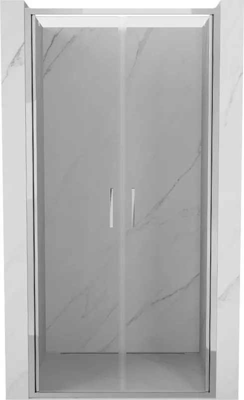 Mexen Exo, dvojkrídlové sprchové dvere 80x200 cm, 6mm číre sklo, chrómový profil, 814-080-000-01-00