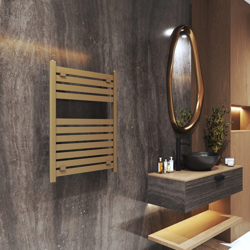 Gamma Artic, vykurovacie teleso 600x800 mm, 382 W, zlatá matná, GMA-ARCT-8060-GD