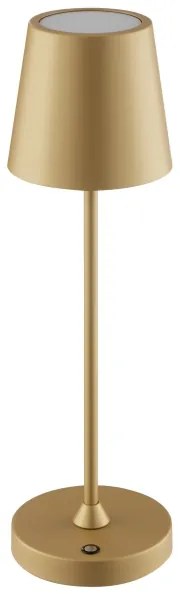 Brilliant - LED nabíjateľná stmievateľná dotyková stolná lampa ELORA LED/2,5W/5V 2700K IP44 zlatá