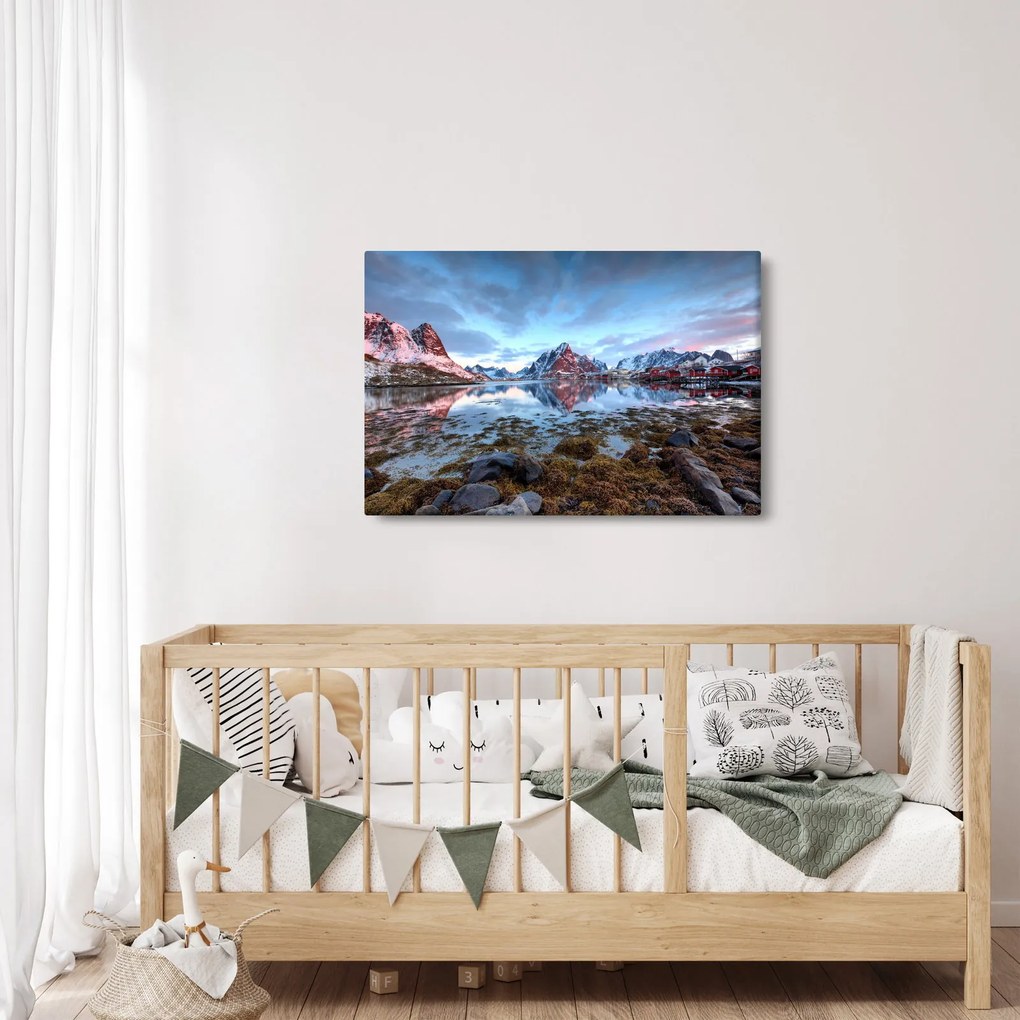 Obraz - Východ slnka nad Reine (90x60 cm)