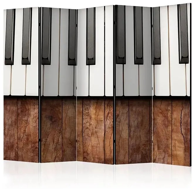 Paraván - Inspired by Chopin - mahogany II [Room Dividers] Veľkosť: 225x172, Verzia: Jednostranný