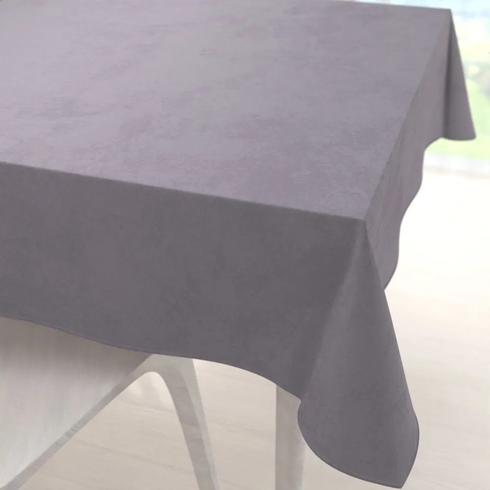 Biante Veľký zamatový štvorcový obrus Velvet Prémium SVP-013 Sivý 190x190 cm