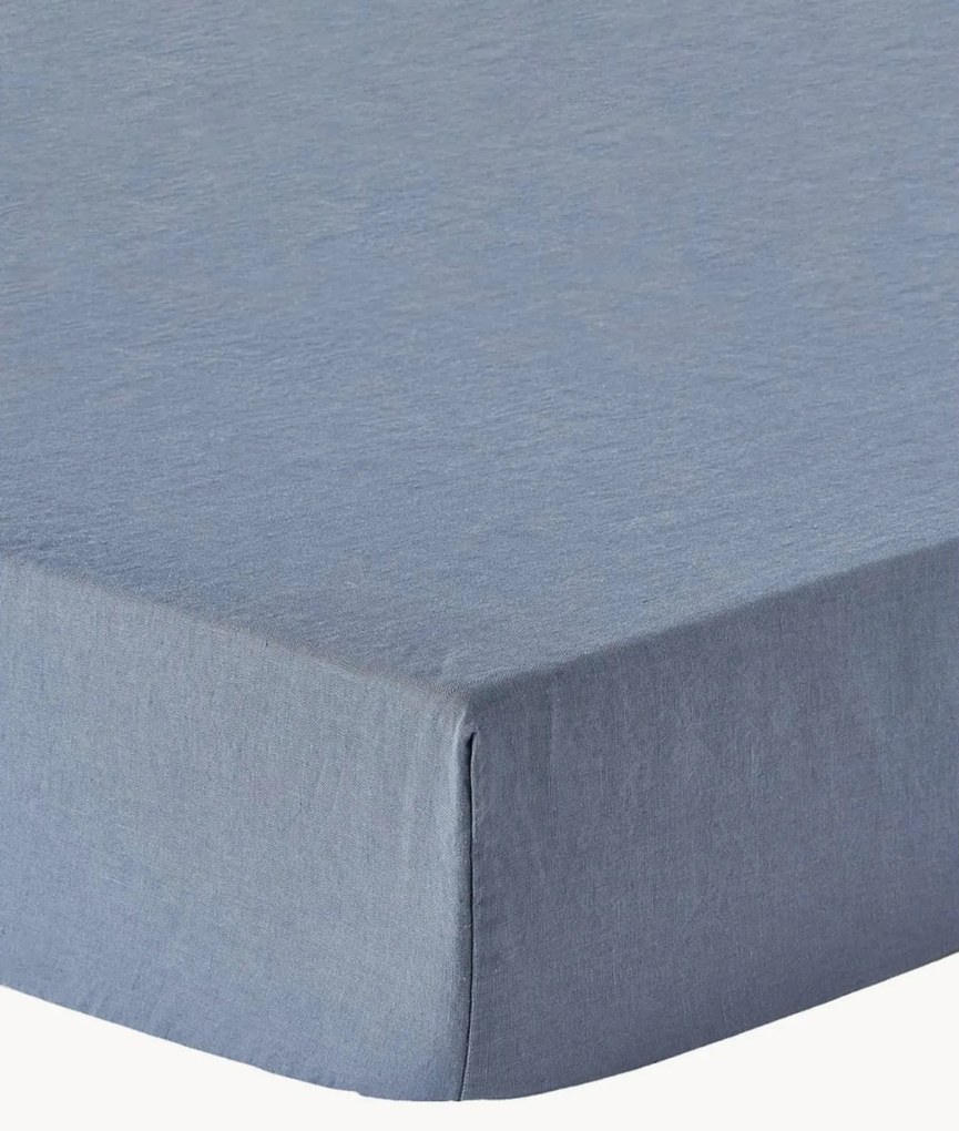 Elastická plachta na topper matrac z vypratého ľanu Airy