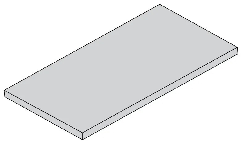 Laminovaná polica pre ELEMENT SYSTEM, 1200 x 200 mm, sivá